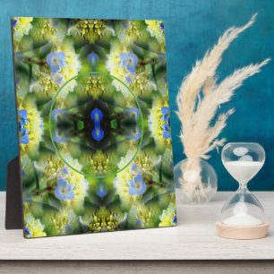 Placa Expositora Flor azul de hidrangea crea tu propia foto