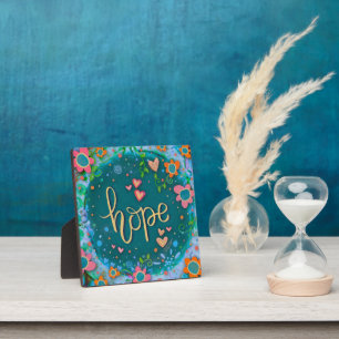 Placa Expositora Flor de bonito inspirando esperanza