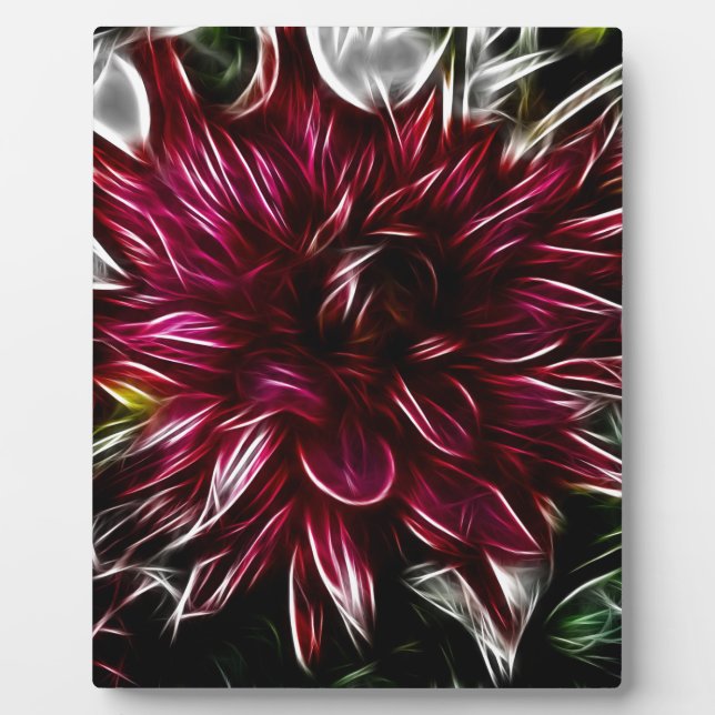 Placa Expositora Flor de Crimson (Frente)