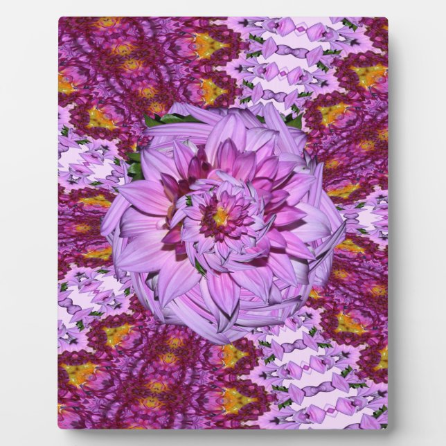 Placa Expositora Flor de Dahlia Twisted (Frente)