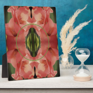 Placa Expositora Flor de Gladiolus de color pálido