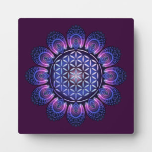 Placa Expositora FLOR DE LA VIDA / Blume des Lebens - Mandala II