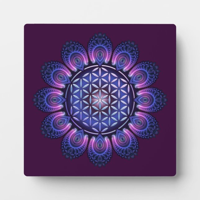Placa Expositora FLOR DE LA VIDA / Blume des Lebens - Mandala II (Frente)