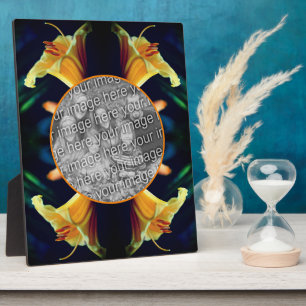 Placa Expositora Flor De Lily Amarilla Crea Tu Propia Foto