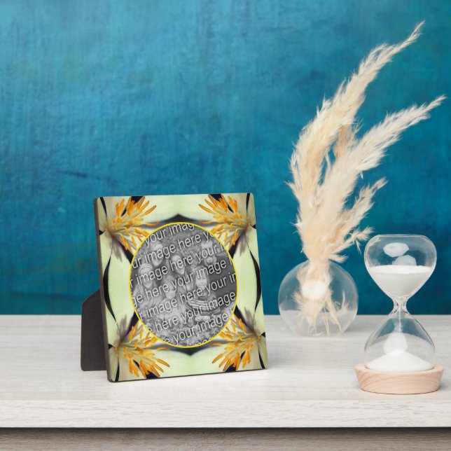 Placa Expositora Flor de sangre blanca crea tu propia foto (in situ)