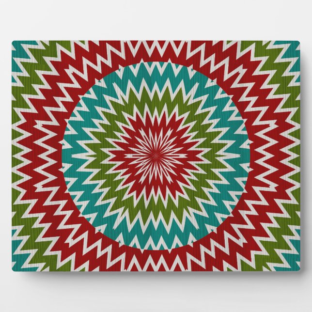 Placa Expositora Flor mandalaica hipnótica (Frente)