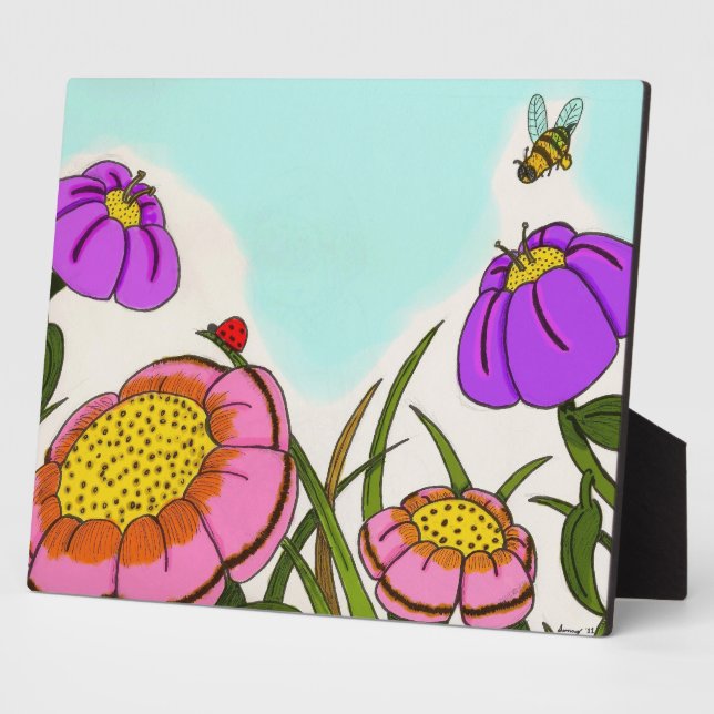 Placa Expositora Flor Meadow Plaque (Lado)
