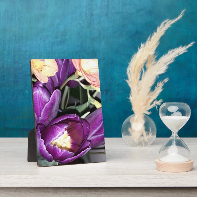 Placa Expositora Flor morada (Lado)