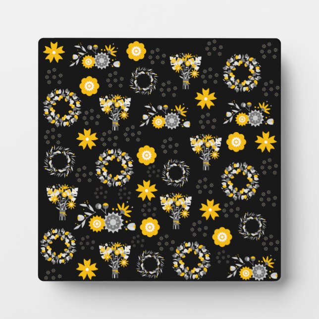 Placa Expositora Flor Tienda Agradecida, Plaque de Tabletop con Eas (Frente)