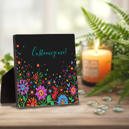 Placa Expositora Floral de Bonito de citas de nombres personalizado