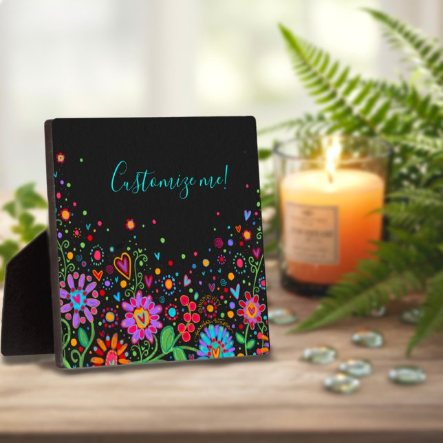 Placa Expositora Floral de Bonito de citas de nombres personalizado (Subido por el creador)