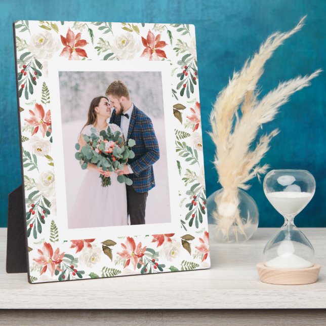 Placa Expositora Floral de invierno | Foto de vacaciones (Lado)