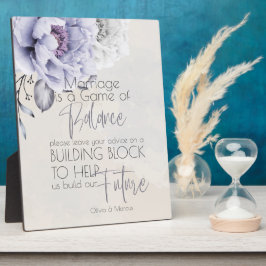 Placa Expositora Floral de peones rustica y alabastro