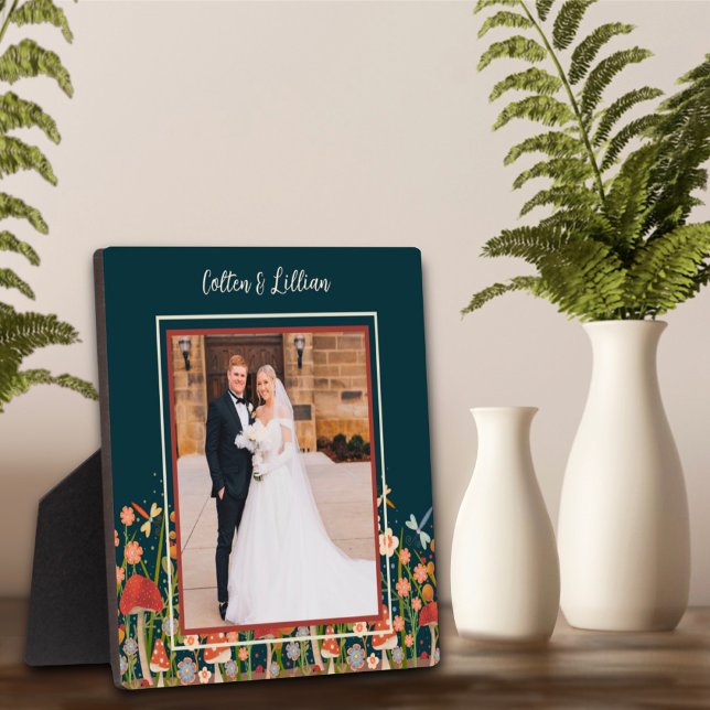 Placa Expositora Floral Dragonfly hongos Foto Nombres personalizado (Subido por el creador)