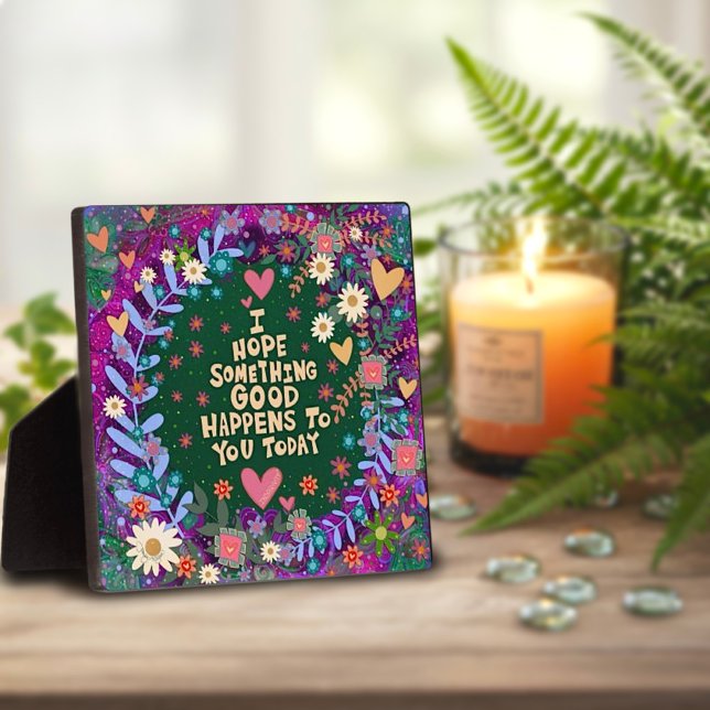 Placa Expositora Floral inspiradora Algo Buena Cita (Subido por el creador)