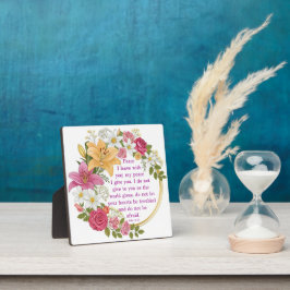 Placa Expositora Floral Juan 14:7