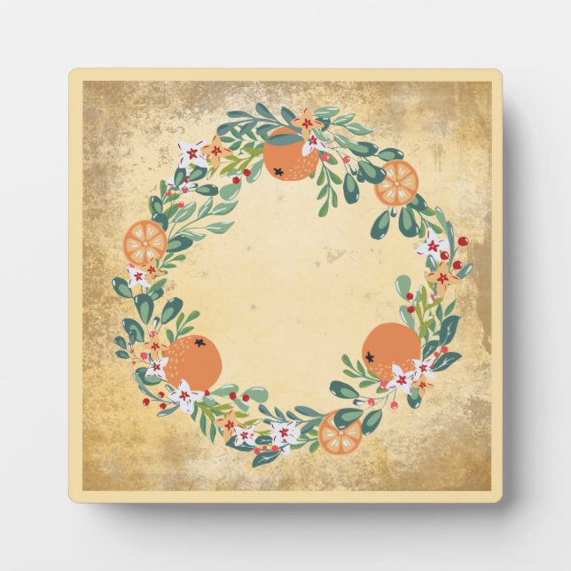 Placa Expositora Floral tradicional de vintage (Frente)