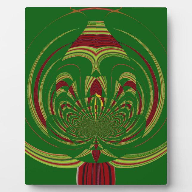 Placa Expositora Floral verde (Frente)