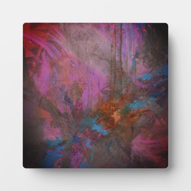 Placa Expositora Flores abstractas (Frente)