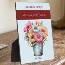 flores de aniversario de rubí 40 nombres azul
