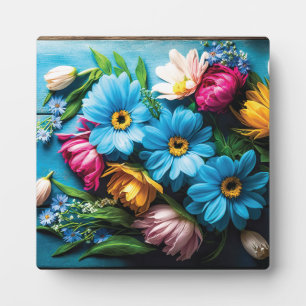 Placa Expositora Flores de colores