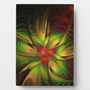 Placa Expositora Flores de fantasía fractal blandas y tendientes