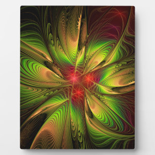 Placa Expositora Flores de fantasía fractal blandas y tendientes
