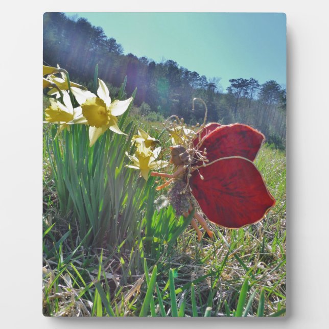 Placa Expositora Flores de hadas y amarillas (Frente)