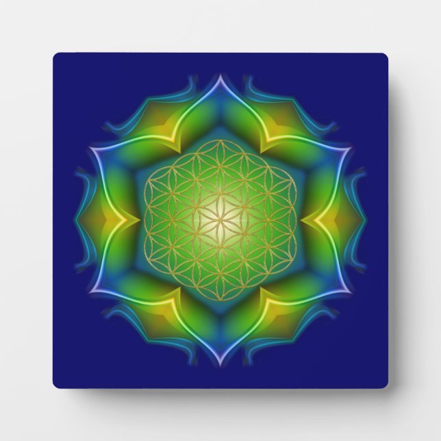 Placa Expositora FLORES DE LA VIDA / Blume des Lebens - Mandala V (Frente)