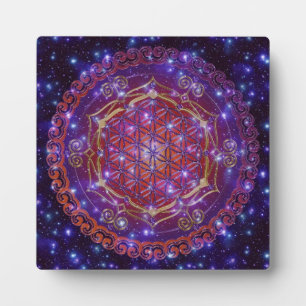 Placa Expositora FLORES DE LA VIDA/Blume des Lebens Ornament I Squa