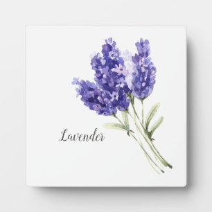Placa Expositora Flores de lavanda acuarela