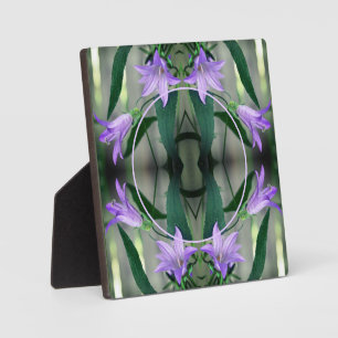 Placa Expositora Flores De Lirio Morado Delicado Añade Tu Foto