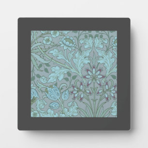 Placa Expositora Flores Decorativas de Azul Pastel