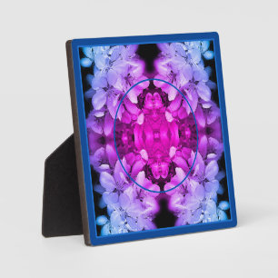 Placa Expositora Flores Flores Abstractos Tintados Añadir tu propia