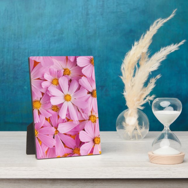 Placa Expositora Flores rosadas (Lado)