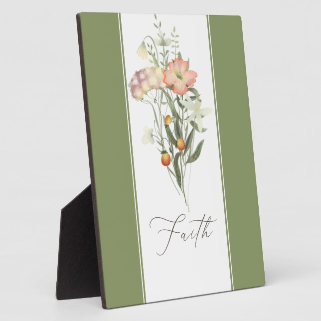 Placa Expositora Flores silvestres Faith Plaque (Lado)