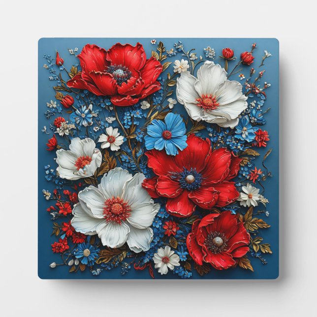 Placa Expositora Flores vibrantes (Frente)