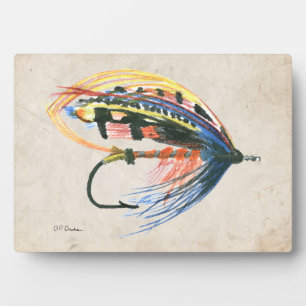 Placa Expositora FlyFishing Lure Art Salmon Fly Lure