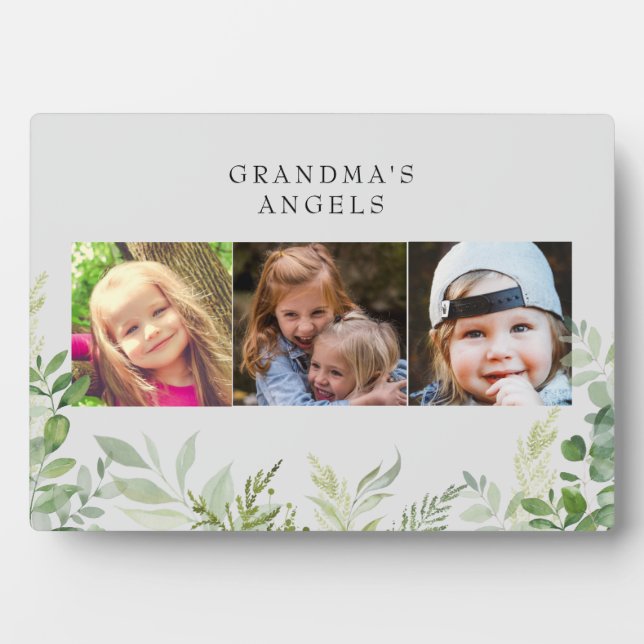 Placa Expositora Foliage de Eucalyptus 3 de los ángeles de la abuel (Frente)