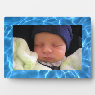 Placa Expositora Fondo de la piscina azul Aqua