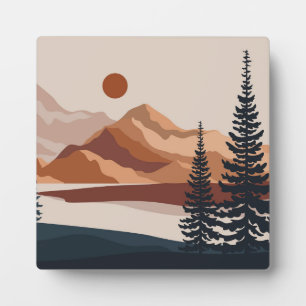Placa Expositora Fondo de paisaje natural