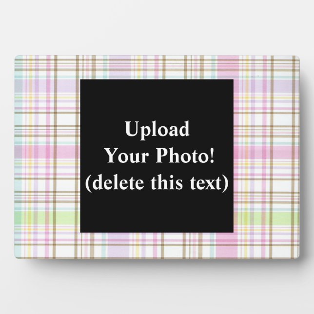 Placa Expositora Fondo rosado revestido (Frente)