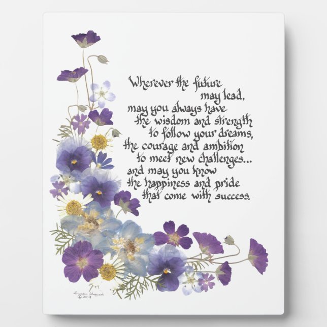 Placa Expositora For the graduate (Frente)