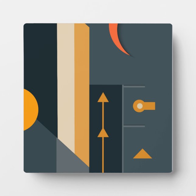 Placa Expositora Formas geométricas modernas (Frente)