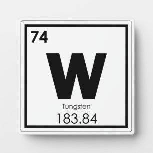 Placa Expositora Fórmula química del símbolo de elemento químico de