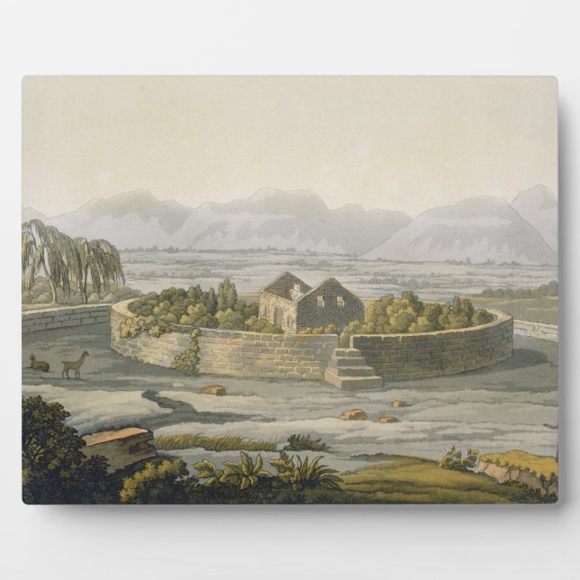 Placa Expositora Fortaleza circular de Cannar, Perú, de 'Le Costum (Frente)