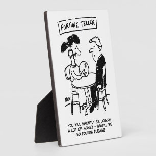 Placa Expositora Fortune Teller predice una pérdida financiera