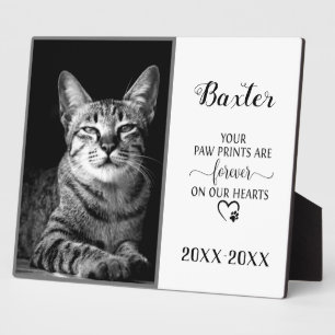 Placa Expositora Foto conmemorativa de mascota personalizable