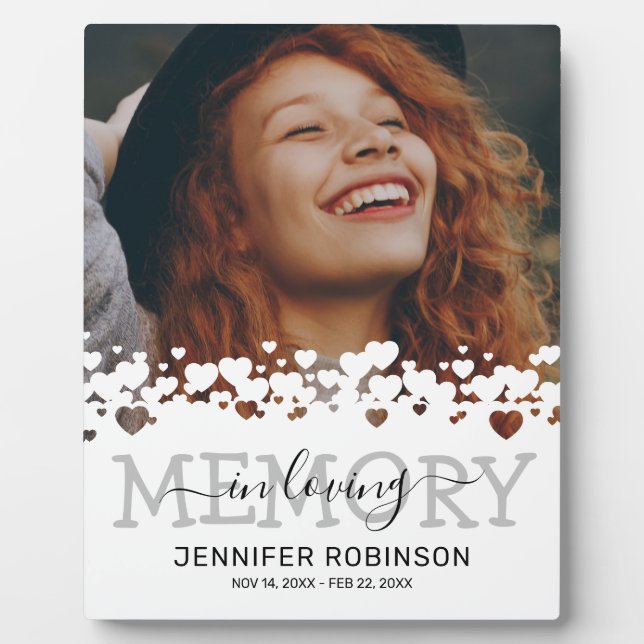 Placa Expositora Foto conmemorativa de simpatía moderna (Frente)