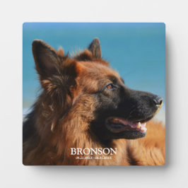 Placa Expositora Foto conmemorativa del Mascota personalizado